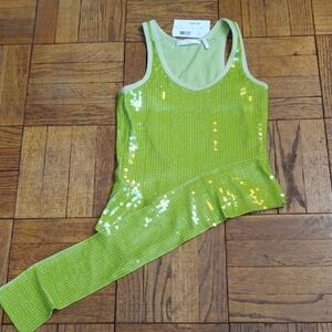 Helmut Lang Parrot Sequin Tank NWT
